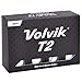 Volvik T2 Ionomer Polymer Low Side Spin Matte Finished Long Distance Balls 2-Pieces, 1 Dozen