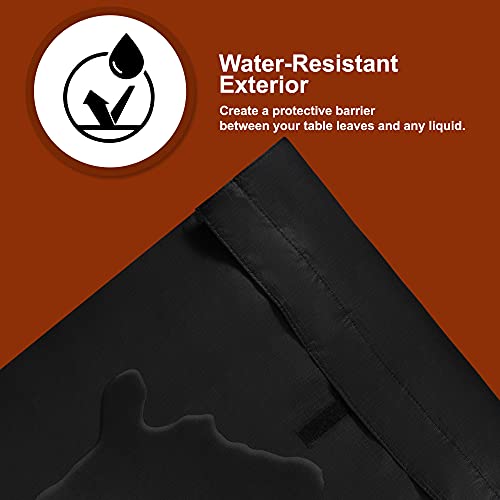 Sorfey Felt Lined Dining Table Leaf Storage Bag with Velcro Closure