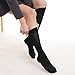 Fytto 1020 Opaque Compression Socks for Professionals 15-20 mmHg - Graduated Medical Support for Flight, Travel, DVT and Edema - Small, Classic Black