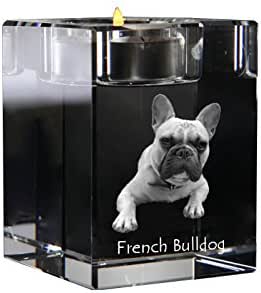 french bulldog candle holder