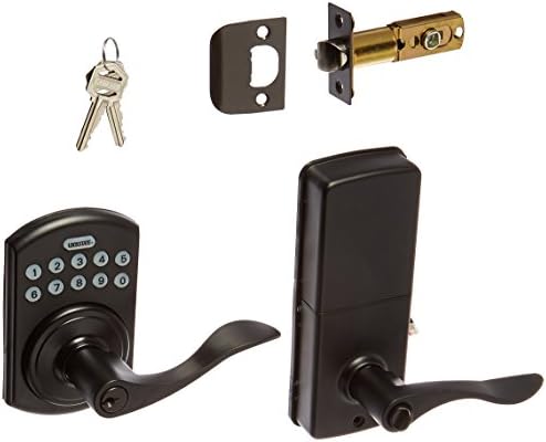 LockStateRemoteLock 5i WiFi Electronic Lever Door Lock - Rubbed Bronze - Boulder (LS-L5i-RB-B)
