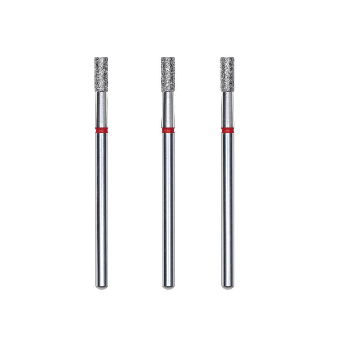 STALEKS PRO Set of 3 Diamond Nail Cutters 6 x 2.5 mm Cylinder Shape (Fine Grit)