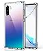 SKYLMW Case for Galaxy Note 10,Dual Layer Shockproof Hybrid Soft TPU & Hard Plastic High Impact Protective Cover Cases fit Galaxy Note 10 2019 for Women/Men/Girls/Boys,Clear