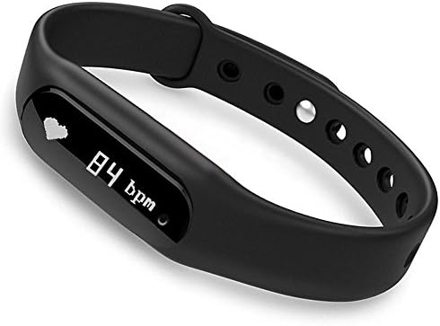 LQM Fitness Tracker Health Bluetooth Touch Screen Sport Smart Bracelet Sleep Heart Rate Monitor For IOS Android (Black)