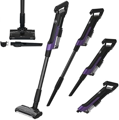 HF2 Aspirateur Balai sans Fil Puissant Ultraléger & Compact, 165W, Brosse Anti-emmêlement, Multi-sols Eclairage LED, Autonomie 40 Min, Mode Turbo, Batterie Amovible, Position Parking HF2Z10H