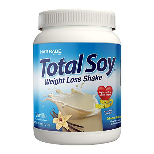 Naturade Total Soy Protein Powder and Meal Replacement Shakes For Weight Loss, Vanilla (15