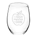 I Teach Therefore I Drink - Funny Stemless Wine Glass 15 oz - Gift for Teacher or Professor - Great Gift for Teacher Appreciation