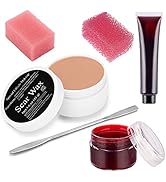 CCbeauty Scar Wax Set Halloween SFX Special Effects Makeup Kit Fake Wound Modeling Scars Wax(1.6 ...