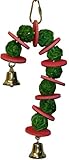Super Bird Creations 10 by 4-Inch Vine Ball Candy Cane Bird Toy, Small