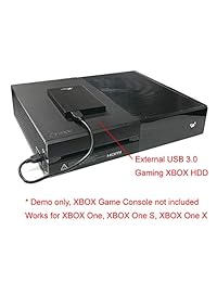 Avolusion HD250U3 - Disco duro externo portátil para videojuegos Xbox One (1 TB, USB 3.0), color negro