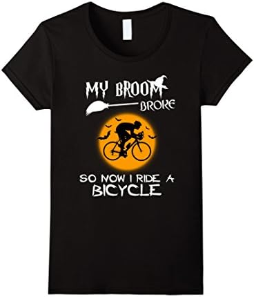 Womens Cycling Tee Funny So Now I Ride A Bicycle T-shirt XL Black