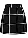 SheIn Women's Plaid Bodycon Mini Skirt