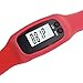 Perman Durable Digital LCD Pedometer Running Walking Counter Watch Bracelet (Red)