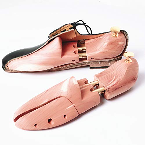 Cedar Space Men's Shoe Trees Twin Tube Adjustable Red Cedar Wood Boots Trees US Size X-Large (Fits Shoe Sizes 12-13)
