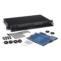 Fiber Optic Patch Panel, Rack Mount, 1 RU, Includes