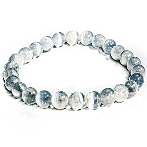 Selenite Crystal Bead Bracelet – Healing Crystal