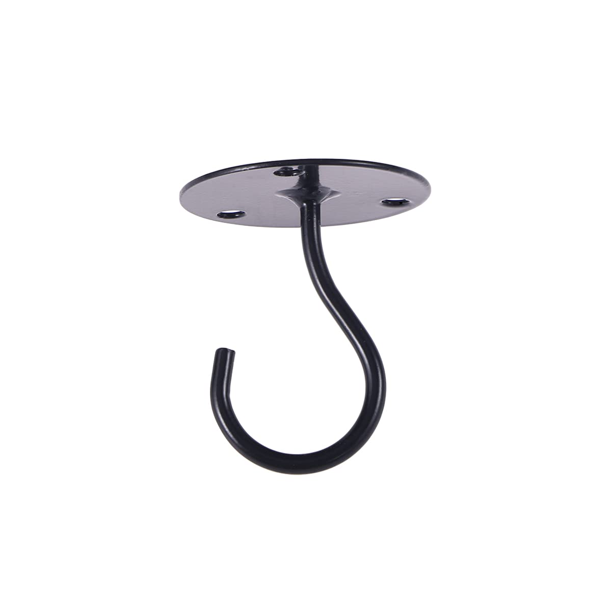 LIOOBO Ceiling hooks for hanging plants wind chimes ceiling installation cavity wall fixing accessories (black)