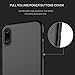 iPhone X Full Body Case, IPAKY 360 Degree Protection Ultra Thin Hard Slim Cover Coated Non Slip Matte Surface with Nano Anti-Explosion Screen Protector for Apple iPhone X (Black)