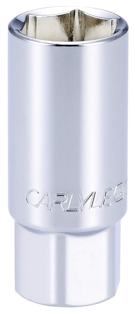 Carlyle Hand Tools Socket - Spark Plug SAE - Rubber Insert Standard - 1/2" Dr - 13/16"