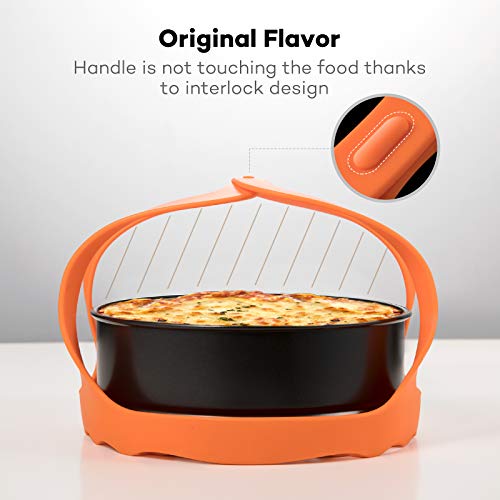SiCheer Pressure Cooker Sling Silicone Bakeware Sling for Instant Pot 6 Qt / 8Qt, Compatible with Other Brand Multi-Function Cookers - Thumbnail 3