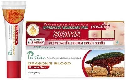 3 of Puricas Dragon's Blood Scar Gel 8g.