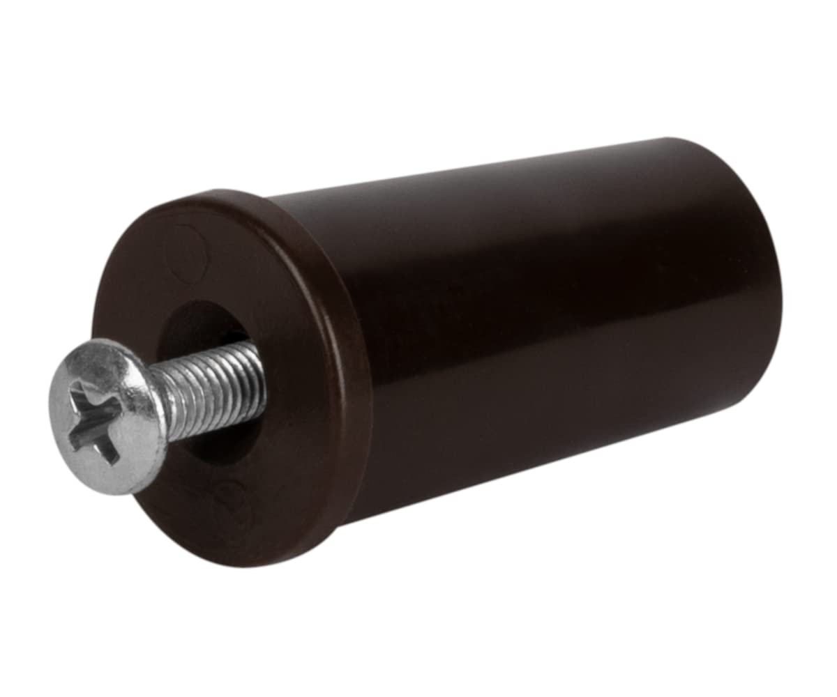 Schellenberg 10258 Set of 4 Plastic End Caps for Blinds, Brown, 39 mm