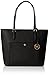 NEW AUTHENTIC MICHAEL KORS JET SET EW TZ TOTE HANBAG, Black, Large