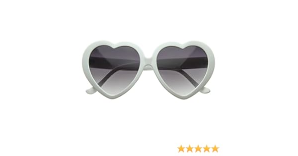 white heart glasses