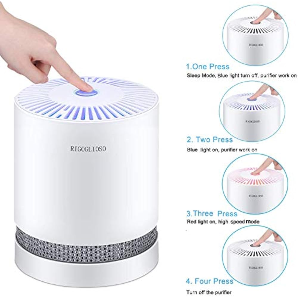 True HEPA Air Purifiers Filter For Home Smokers Allergies And Pets
