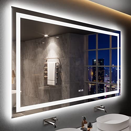 LOAAO LED Bathroom Mirror Lights Anti-fog Dimmable
