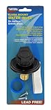 Valterra Black 2-3/4 Inch A01-0169LFVP Flush-Mount Water Inlet-MPT, 2-3/4