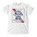 Hot Chrome Mens Pabst Blue Ribbon Mens T-Shirt White