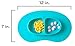 Nuby Sure Grip 100% Silicone Section Plate, Aqua