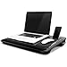 Laptop Lap Desk Tablewith Tablet Tray,Cell Phone Tray,Pen Tray,Built-in Laptop Stop Bar,Built-in Mouse Pad, Pillow Foam Cushion, Soft Wrist Rest Fits Laptop Up to 17.3 Inch