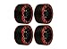 RCLIONS Aluminum Alloy 1.9 Beadlock Wheels Rims for Axial SCX10 D90 1/10 RC Crawler Car-Pack of 4pcs