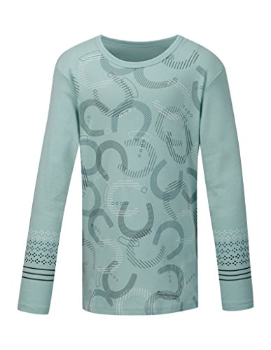 Kerrits Kids Hoof Print Long Sleeve Tee S Sky Blu