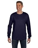 Hanes Adult Tagless Long Sleeve Tee with Pocket