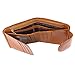 AINIMOER Women's Small Compact Billfold Leather Tri-Fold Wallet with Zipper Pocket