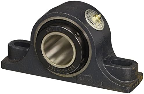 Moline Bearing 19321115 Type E 2-Bolt Pillow Block Tapered Roller Bearing, Set Screw Locking, 1-15⁄16" Bore Diameter, 3.5" Width