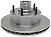 ACDelco 18A660A Advantage Non-Coated Front Disc Brake Rotor and Hub Assembly