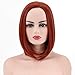 BESTUNG Short Bob Wig Red Wigs for Women Cosplay Wig Straight Halloween Costume Wigs 13Inch