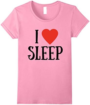 Womens I Love Sleep TShirt XL Pink