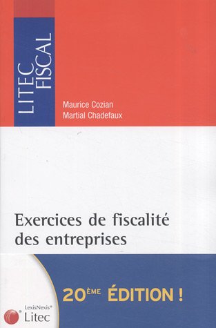 Exercices de fiscalité des entreprises, 2007-2008