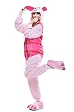 Superlieu Unisex Eeyore Donkey Kigurumi Pajamas Anime Costume (M, Piglet)