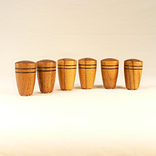 Wood Lamp Finial Teak Dome Pattern 1 Modern Lamps
