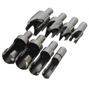 Generic 8Pcs 10Mm Shank Plug Cutter Wood Dowel Maker Woodworking Tool