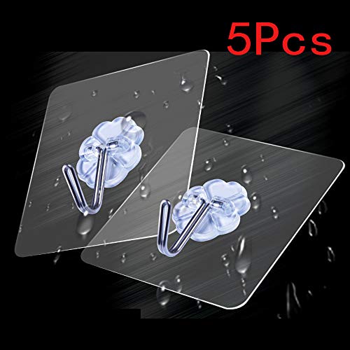 DATEWORK Strong Transparent Suction Cup Sucker Wall Hooks Hanger for Kitchen Bathroom