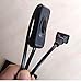 Lamp Cord Set with Molded Plug Lamp Cord Has Button Switch, Plug,Stripped Ends Ready for Wiring Stripped Ends Ready for Wiring -6 Foot （Black）,