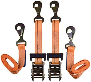 Reliablesling 1 1/2" by 8' Heavy-Duty Motorcycle and ATV Tie Down, 2Pack