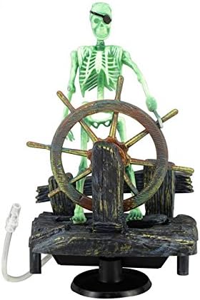 Jieteenager Action-Aquarium Ornament Skeleton Pirate Captain Fish Tank Landscape Decoration